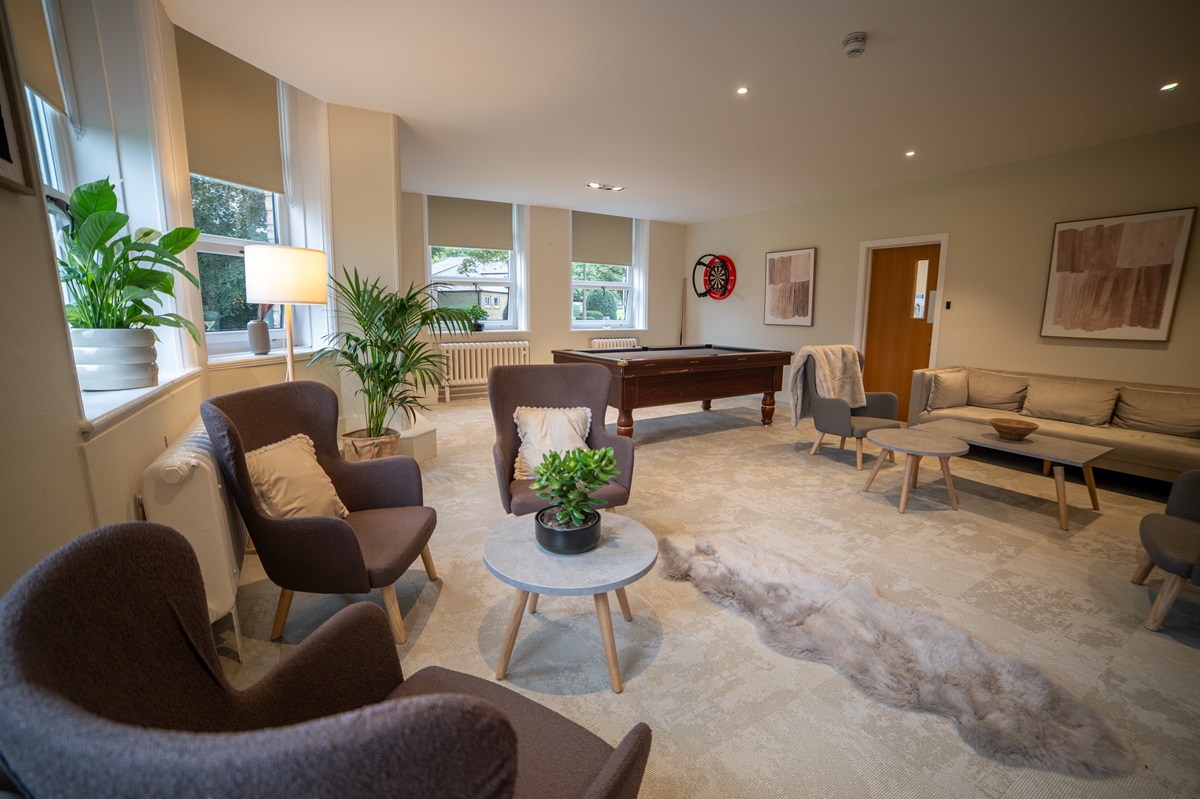 neutral lounge area