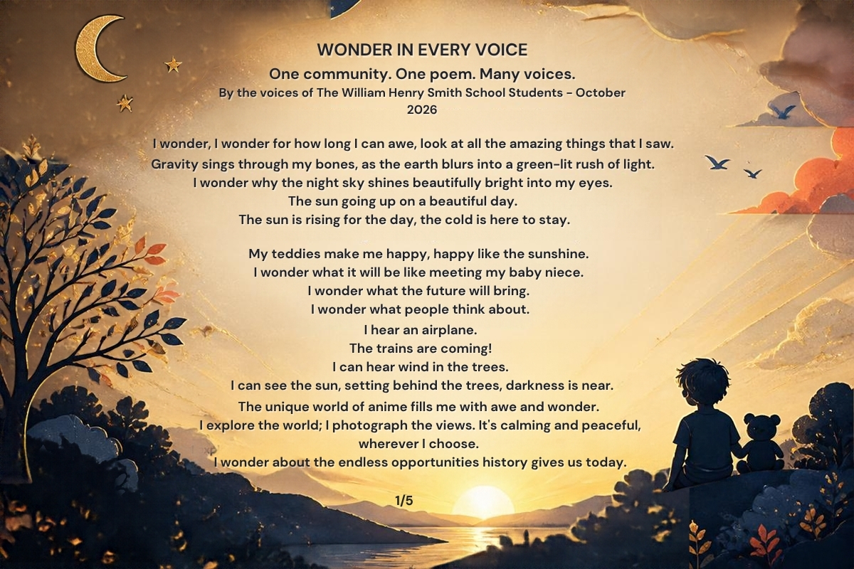 Wonder in every voice - one community. one poem. many voices