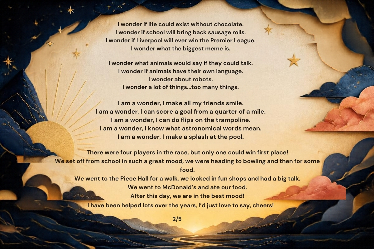 I wonder if life could exist without chocolate - poem continues