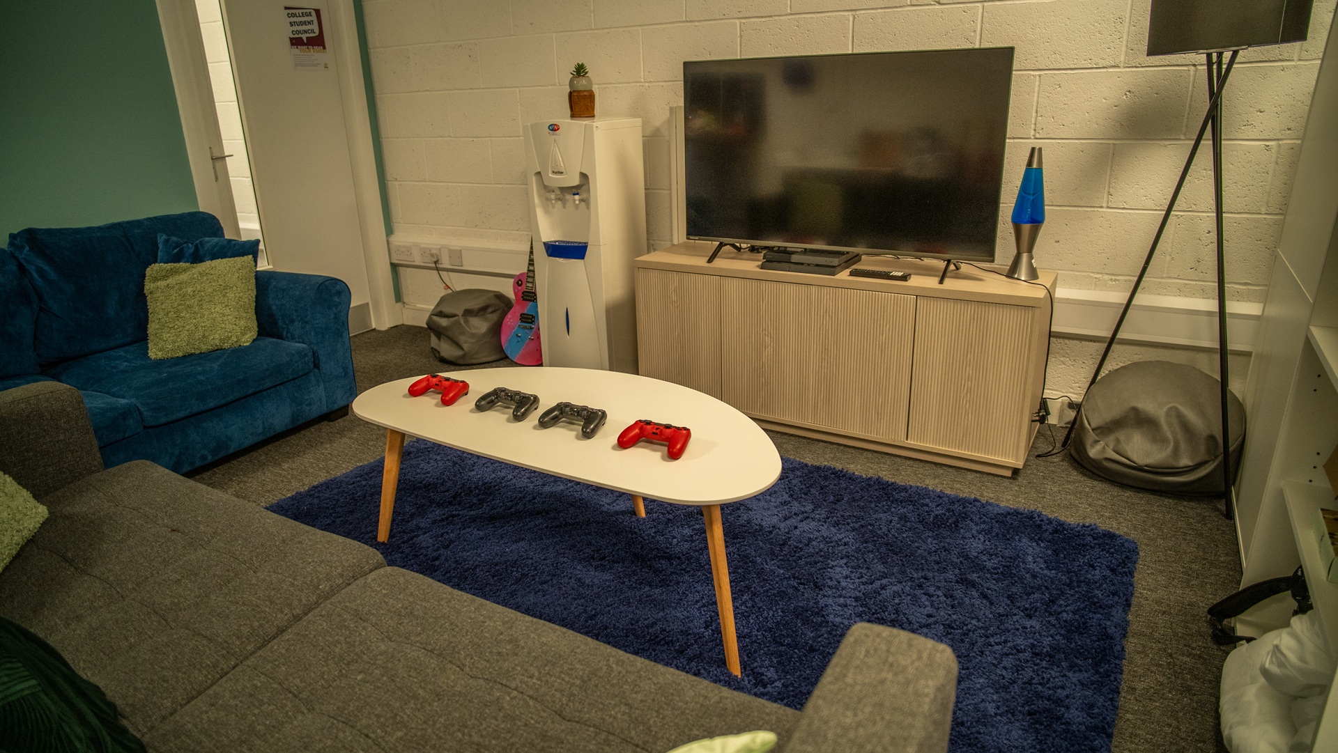 Break out social space with video game controls